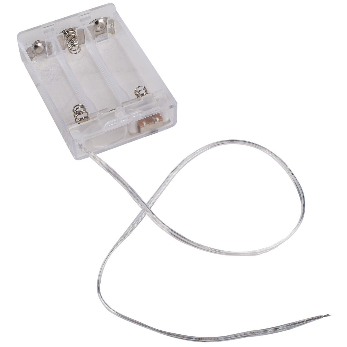 3 x AA Transparent Battery Holder with Switch and 6" Leads